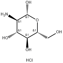 β-D-Glucopyranose, 2-amino-2-deoxy-, hydrochloride (1:1) 구조식 이미지