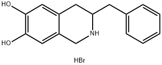 3-Benzyl-1,2,3,4-tetrahydroisoquinoline-6,7-diol hydrobromide Structure