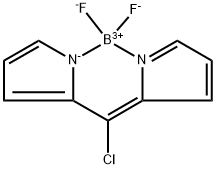 Boron, [2-[chloro(2H-pyrrol-2-ylidene-κN)methyl]-1H-pyrrolato-κN]difluoro-, (T-4)- Structure