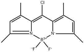 10-chloro-5,5-difluoro-1,3,7,9-tetramethyl-5H-4l4,5l4-dipyrrolo[1,2-c:2',1'-f][1,3,2]diazaborinine Structure