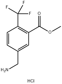 Methyl 5-(aminomethyl)-2-(trifluoromethyl)benzoate hydrochloride Structure