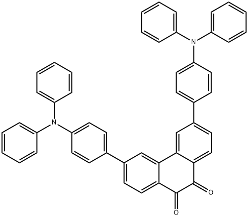 9,10-Phenanthrenedione, 3,6-bis[4-(diphenylamino)phenyl]- Structure