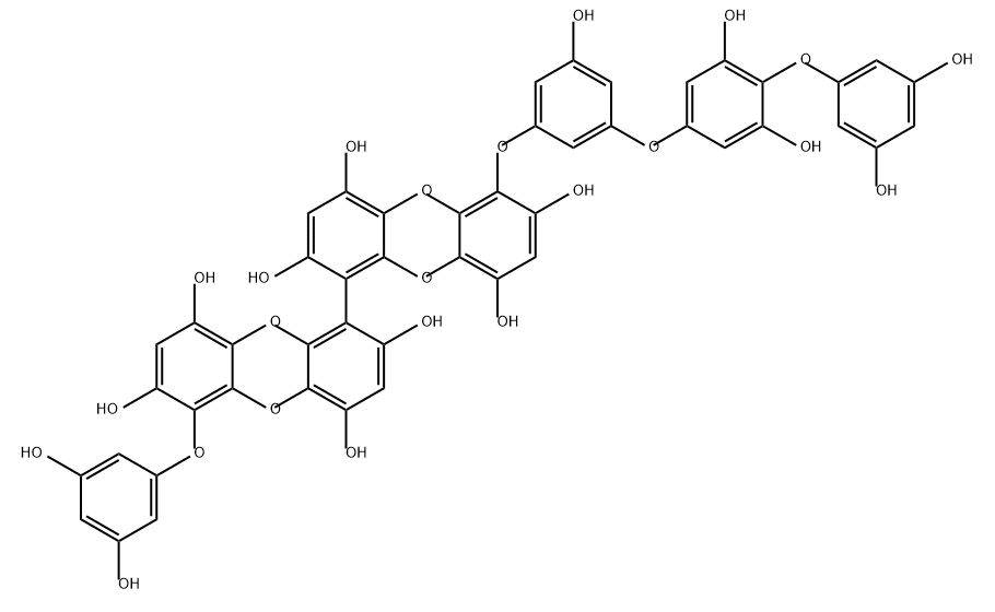 Pyrogallol-Phloroglucinol-6,6-Bieckol Structure