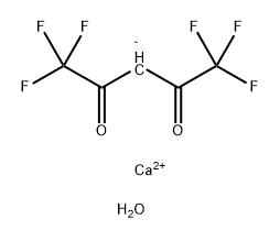 Calcium hexafluoroacetylacetonate dihydrate Structure