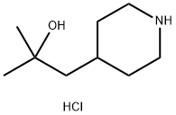 4-Piperidineethanol, α,α-dimethyl-, hydrochloride (1:1) Structure