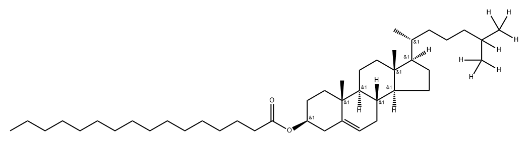 16:0 cholesteryl-d7 ester Structure