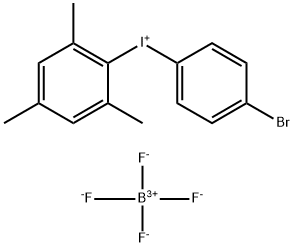 Iodonium, (4-bromophenyl)(2,4,6-trimethylphenyl)-, tetrafluoroborate(1-) (1:1) Structure