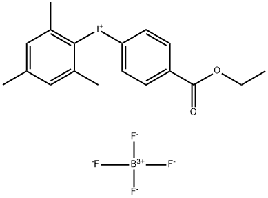 Iodonium, [4-(ethoxycarbonyl)phenyl](2,4,6-trimethylphenyl)-, tetrafluoroborate(1-) (1:1) 구조식 이미지