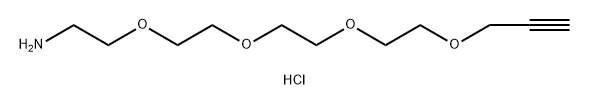 3,6,9,12-tetraoxapentadec-14-yn-1-amine hydrochloride Structure