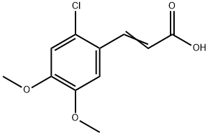 3-(2-Chloro-4,5-dimethoxyphenyl)-2-propenoic acid Structure