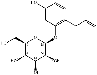 β-D-Glucopyranoside, 5-hydroxy-2-(2-propen-1-yl)phenyl Structure