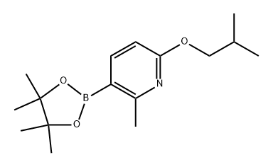 6-isobutoxy-2-methyl-3-(4,4,5,5-tetramethyl-1,3,2-dioxaborolan-2-yl)pyridine Structure