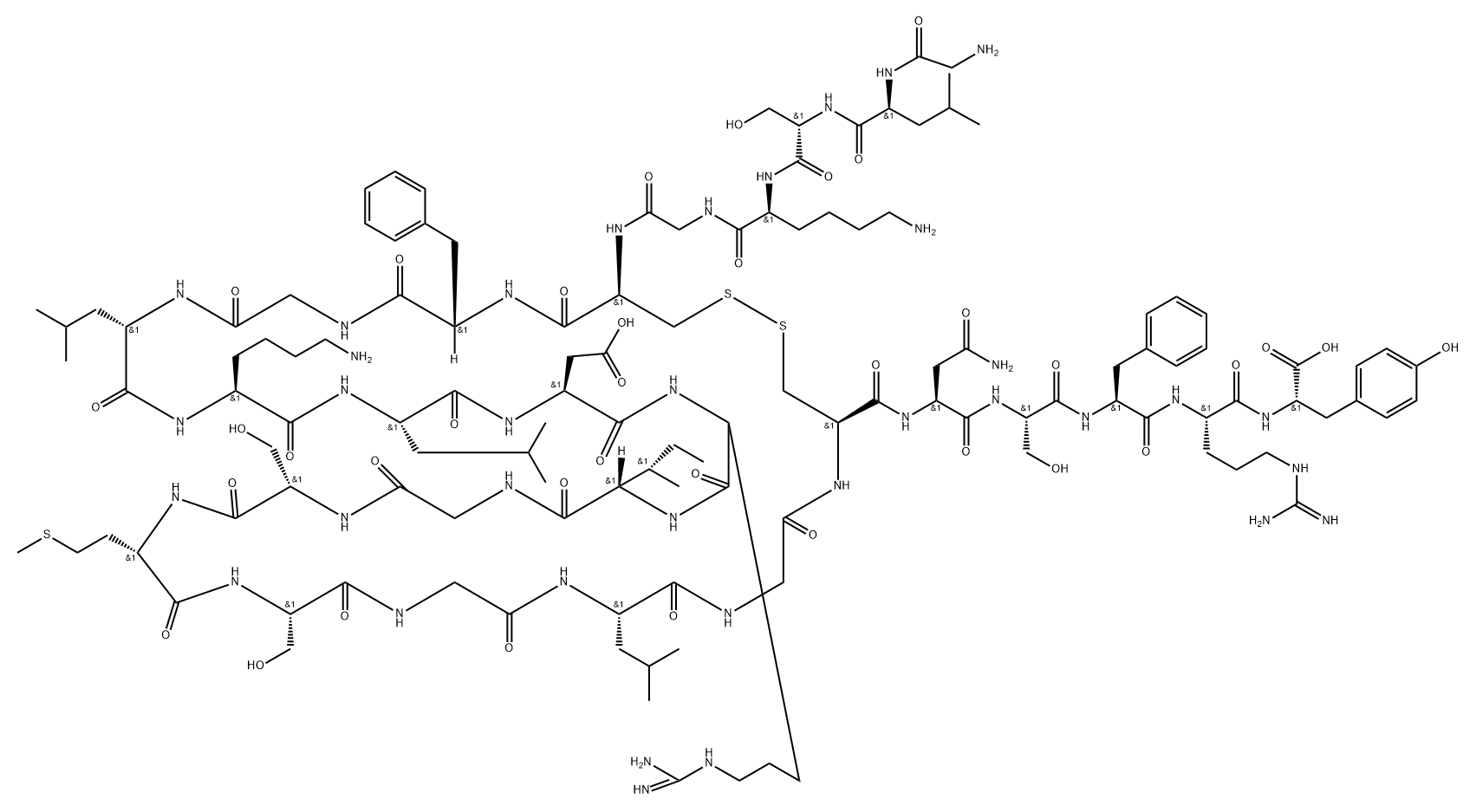 Vasonatrin Peptide (VNP)
 Structure