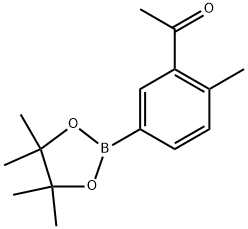 1-(2-methyl-5-(4,4,5,5-tetramethyl-1,3,2-dioxaborolan-2-yl)phenyl)ethanone Structure