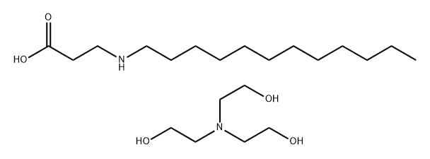 N-dodecyl-beta-alanine, compound with 2,2',2''-nitrilotriethanol (1:1)  Structure