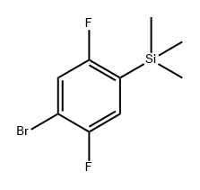 (4-bromo-2,5-difluorophenyl)trimethylsilane Structure