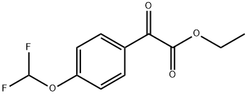 ethyl 2-(4-(difluoromethoxy)phenyl)-2-oxoacetate Structure