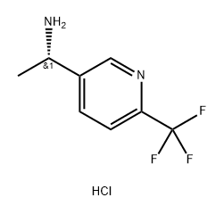 (1s)-1-[6-(trifluoromethyl)pyridin-3-yl]ethanamine.HCl Structure