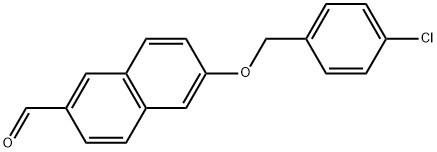 6-[(4-Chlorophenyl)methoxy]-2-naphthalenecarboxaldehyde Structure