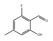 2-Fluoro-6-hydroxy-4-methylbenzaldehyde Structure