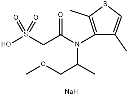 DIMETHENAMIDESASODIUMSALT Structure