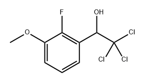 2,2,2-Trichloro-1-(2-fluoro-3-methoxyphenyl)ethanol 구조식 이미지