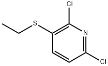 2,6-Dichloro-3-(ethylthio)pyridine Structure