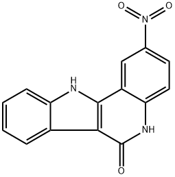 2-Nitro-5H-indolo[3,2-c]quinolin-6(11H)-one Structure