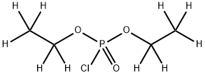 Diethyl Chlorophosphate-d10 Structure