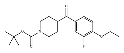 tert-butyl 4-(4-ethoxybenzoyl)piperidine-1-carboxylate Structure