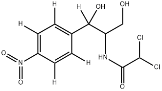 DL-threo-ChloraMphenicol-D5 구조식 이미지