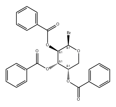 1-Bromo-1-deoxy-β-L-arabinopyranose 2,3,4-tribenzoate Structure