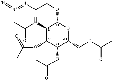 2-Azidoethyl 2-acetamido-3,4,6-tri-O-acetyl-2-deoxy-beta-D-galactopyranoside, Min. 98% Structure