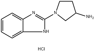 1-(1H-benzo[d]imidazol-2-yl)pyrrolidin-3-amine hydrochloride Structure