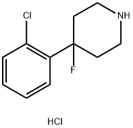 4-(2-chlorophenyl)-4-fluoropiperidine hydrochloride 구조식 이미지