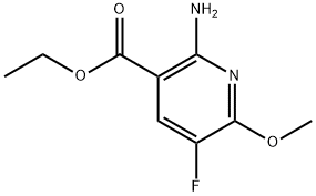 Ethyl2-amino-5-fluoro-6-methoxy-3-pyridinecarboxylate Structure