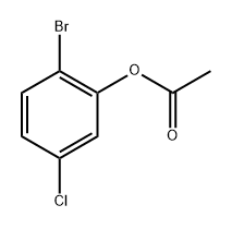 2-Bromo-5-chlorophenyl acetate Structure