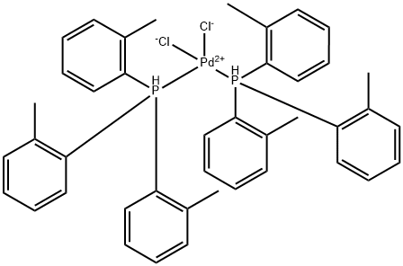 Trans-dichlorobis(tri-o-tolylphosphine)palladium(Ⅱ) Structure