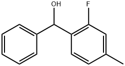 (2-fluoro-4-methylphenyl)(phenyl)methanol Structure