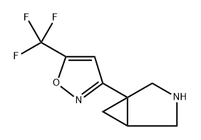 3-(3-azabicyclo[3.1.0]hexan-1-yl)-5-(trifluoromethyl)isoxazole 구조식 이미지