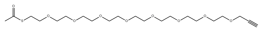 Acs-PEG8-propargyl Structure