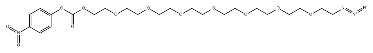 Azido-PEG8-4-nitrophenyl carbonate Structure