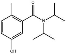 5-Hydroxy-2-methyl-N,N-bis(1-methylethyl)benzamide 구조식 이미지