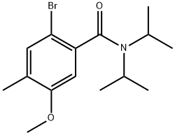 2-Bromo-5-methoxy-4-methyl-N,N-bis(1-methylethyl)benzamide Structure