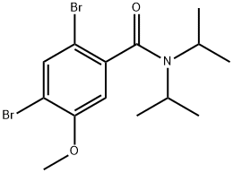 2,4-Dibromo-5-methoxy-N,N-bis(1-methylethyl)benzamide Structure