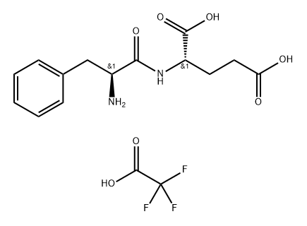 L-Glutamic acid, L-phenylalanyl-, 2,2,2-trifluoroacetate (1:1) Structure