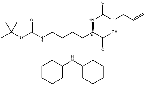 (2R)-6-{[(tert-butoxy)carbonyl]amino}-2-{[(prop-2-en-1-yloxy)carbonyl]amino}hexanoic acid Structure