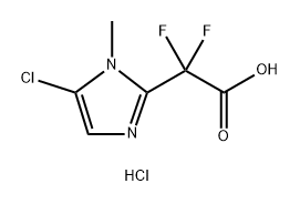 2-(5-Chloro-1-methyl-1h-imidazol-2-yl)-2,2-difluoroacetic acid hydrochloride Structure