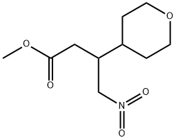 2H-Pyran-4-propanoic acid, tetrahydro-β-(nitromethyl)-, methyl ester Structure