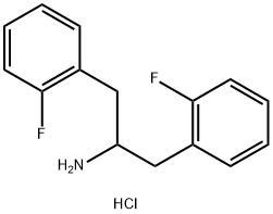 1,3-bis(2-fluorophenyl)propan-2-amine hydrochloride Structure